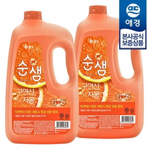 순샘 구연산 자몽향 주방세제, 3L, 2개