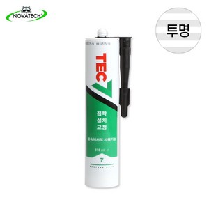 TRANS7 TEC7 실리콘 고정 위생 접착제 노바테크 투명, 1개