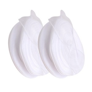 방구석상인 대용량 오간디 쉬폰 리본 40mm, 화이트 73m