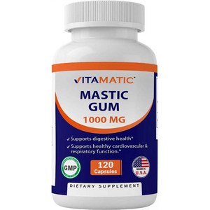 Vitamatic 비타매틱 Mastic Gum 1000mg 매스틱 검 120정, 1개