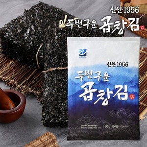[신안1956] 두번 구운 곱창김 150매 (10매x15봉), 15개, 30g