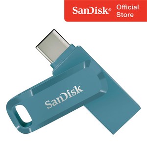 샌디스크코리아 공식인증정품 USB 메모리 Ulta Dual Go 울트라 듀얼 고 Type-C OTG USB 3.1 SDDDC3 64GB 나바지오블루, 1개