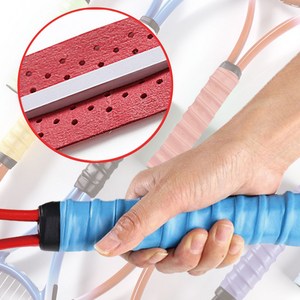 VOLAR 테니스 오버 쿠션 그립 테이프 밴드 150cm 넉넉한길이 5P, 화이트