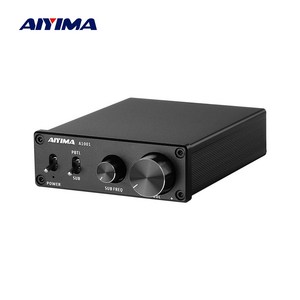 AIYIMA A1001 서브우퍼 앰프 가정용 오디오 AMP 100W 모노 디지털 파워 앰프 스피커 사운드 앰프 업그레이드 TPA3116, Only Amplifie, 03 Black A1001 Amp