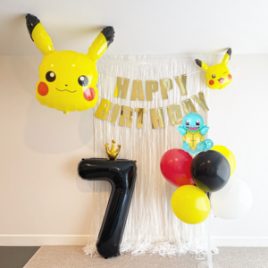(파티셔스) 피카츄 풍선 포켓몬 생일파티세트 꼬부기 잠만보, 6
