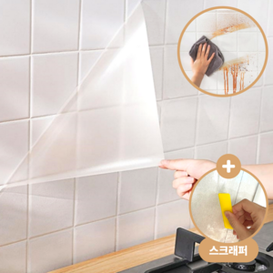 오너백 깨끗한 주방 오염 기름방지 투명 필름, 1개