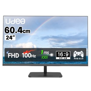 유디아 FHD 제이씨현 EDGE 유케어 VA 홈엔터 100Hz 24인치 모니터, ED2438SC-VA(무결점), 60.4cm