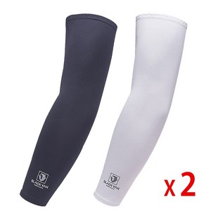 블랙야크 1+1 쿨토시 팔토시, 그레이+화이트, 2개
