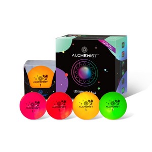 알키미스트 LED 야광 파크골프공 파크볼, 그린, 1개, 1개