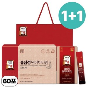 [1+1특가] 홍삼정 6년근 프리미엄 홍삼 스틱 + 쇼핑백 포함, 2개, 300ml