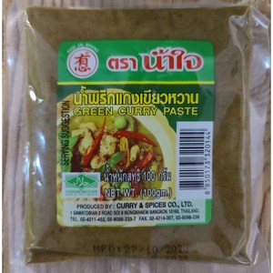 태국 남자이 그린커리 페이스트 Green Curry Paste 100g, 1개