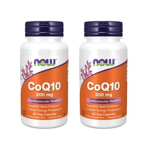 나우푸드 CoQ10 200mg 베지 캡슐 비건, 60정, 2개