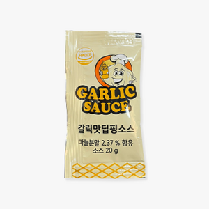 [피자다] 태원식품 파머빌 갈릭맛딥핑소스 일회용(20g*100ea), 1개, 2kg