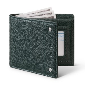 Vulkit VW119P 초슬림 RFID 차단 천연 가죽 바이폴드 지갑 선물상자 포장