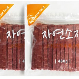 자연소재 460g x 2개 (오리고기육포/양고기육포), 1팩, 자연소재460g(오리고기육포) x 2개