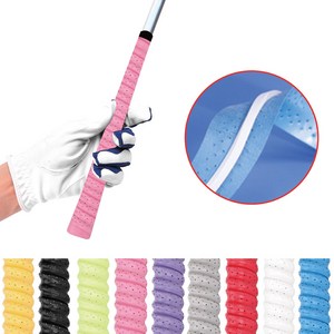 VOLAR 150cm 미끄럼방지 배드민턴 오버 쿠션 그립 테이프 5P, 화이트