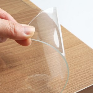 수축 없는 두께 2mm 유리 대용 테이블 투명매트, 90*210cm