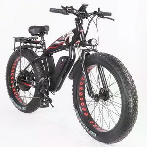 2000w 48v 전기 자전거 26 인치 4.0 두꺼운 타이어 전기 설상차 17ah 배터리 휴대용 전기 산악 자전거, 검은색, 이십 일, 01 Black, 01 21