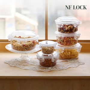[NF LOCK] 엔에프락 트라이탄 밀폐용기 원형 6종 세트, 원형 6P, 1세트