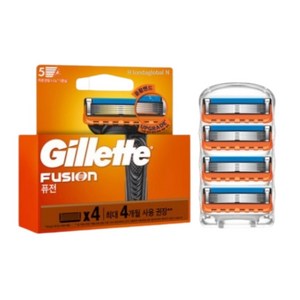 질레트 퓨전 매뉴얼 면도날, 4개입, 2개