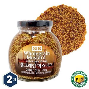 새봄 물렁하지않은 홀그레인 머스타드, 2개, 280g