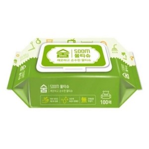 슈퍼대디 소프트 저자극 아기물티슈 캡형 50평량, 100매, 4개