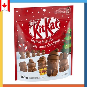 킷캣 산타 크리스마스 초콜릿 에디션 150g 개별포장 KitKat festive fiends, 1개