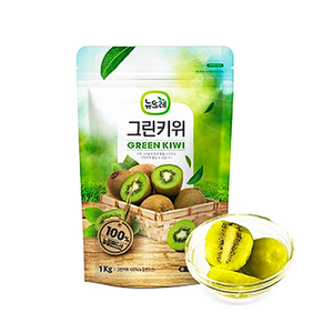 뉴뜨레 냉동 홀 그린키위, 1kg, 1개