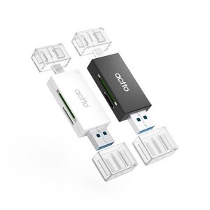 엑토 TF SD카드 USB 3.2 C타입 듀얼 OTG 멀티 카드리더기, OTG-10, 블랙, 1개