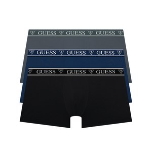 게스 언더웨어 톤온톤 드로즈 3PACK(BK/CH/NY)