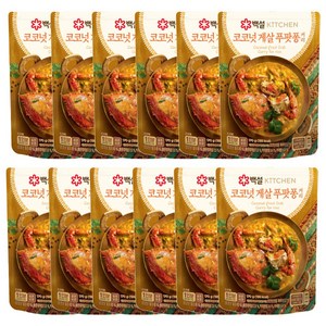 백설 코코넛 게살 푸팟퐁 커리, 12개, 170g