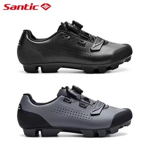 산틱 클릿 슈즈 MTB 자전거 신발 남녀공용 ATOP 다이얼 S23038, 39, 그레이
