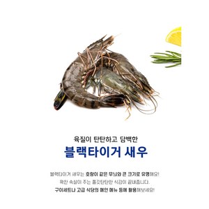 블랙타이거새우500g 8미, 1개, 블랙 타이거새우 500g(8미)