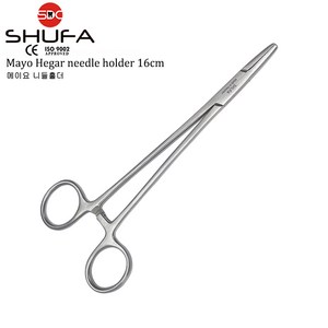 SHUFA 슈파 메이요 니들홀더 14~18cm (Mayo Hega needle holde), 1개, 슈파 메이요 니들홀더 16cm