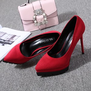 루비코코 심플 스웨이드 세무 가보시 하이힐 12cm 여자구두 여성화