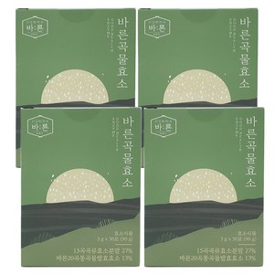 바른 곡물효소 누룽지맛, 90g, 4개