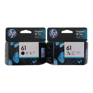 HP 61 정품잉크 HP1510 HP1050 HP4500 HP1010 HP2000 [GRE], 검정+컬러, 1개