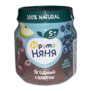 FRUTO NYANYA BERRY SALAD PUREE 프루토냐냐 블루베리 샐러드 퓌레, 1개, 100g