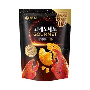 [농심스낵]고메포테토 블랙페퍼크랩맛 75g x 6봉/12봉, 12개