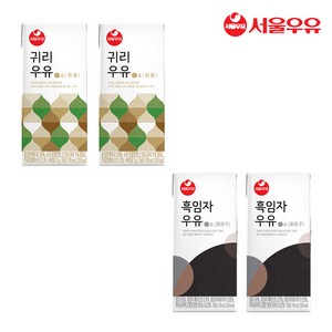 귀리우유 190ml x 24입 + 흑임자우유 190ml x 24입, 24세트, 1박스