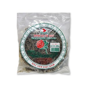 베트남 DATAFOOD 검은깨 라이스 페이퍼 22cm 300g 음식 요리 식자재 / BLACK SESAME RICE PAPER, 1개