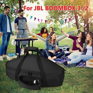 JBL BOOMBOX 3 및 2 용 휴대용 보관 가방 방수 케이스 보호 액세서리, 블랙, 1개