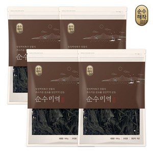 순수해작 순수 자른 미역 100g 4봉, 1개