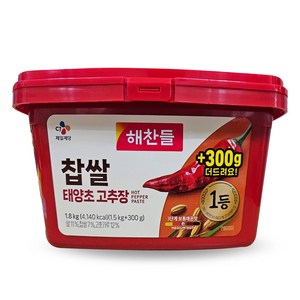 해찬들 찹쌀 태양초 고추장, 1개, 1.8kg, 1개