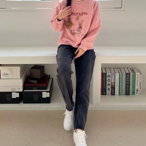 [23년신상] 여자 하이웨스트 세미 와이드청바지 일자 데님 팬츠 청바지