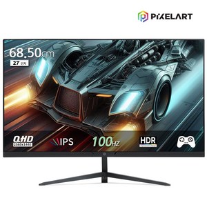 (연말이벤트)픽셀아트 PIXELART PAQ2710F 일반스탠드 100Hz QHD IPS 27형 모니터 일반