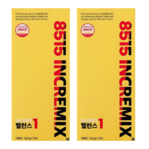 [8515 INCREMIX]변우석PICK! 유산균 대사 밸런스원1(15포) 2BOX + 밸런스원2(30포) 1BOX, 2개, 15회분
