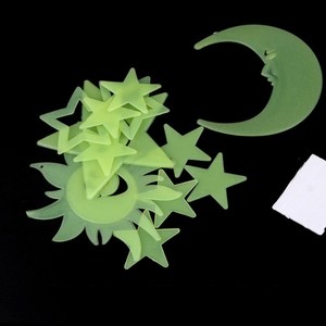이샵 야광 스티커 별 12P 방꾸미기 벽꾸미기, 별+달+스마일 11P