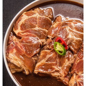 여우네 갈비양념 목살구이 1.2kg [300g 4팩], 300g, 4개