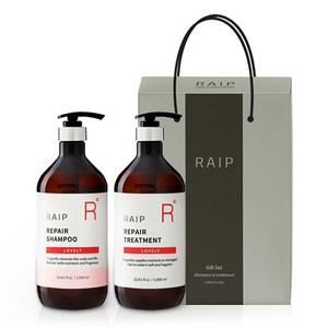 라입 리페어 샴푸 1L + 트리트먼트 1L 러블리 선물세트, 1세트